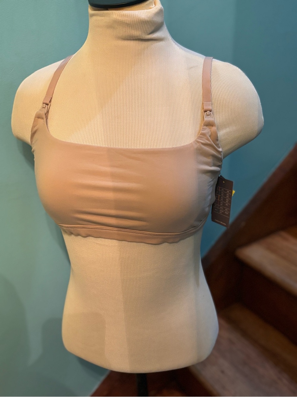 aden + anais Nude Seamless Square-Neck Bralette